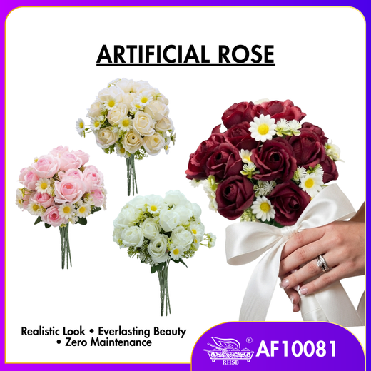 Artificial Rose Daisy 30cm | Bunga Rose Mawar  AF10081