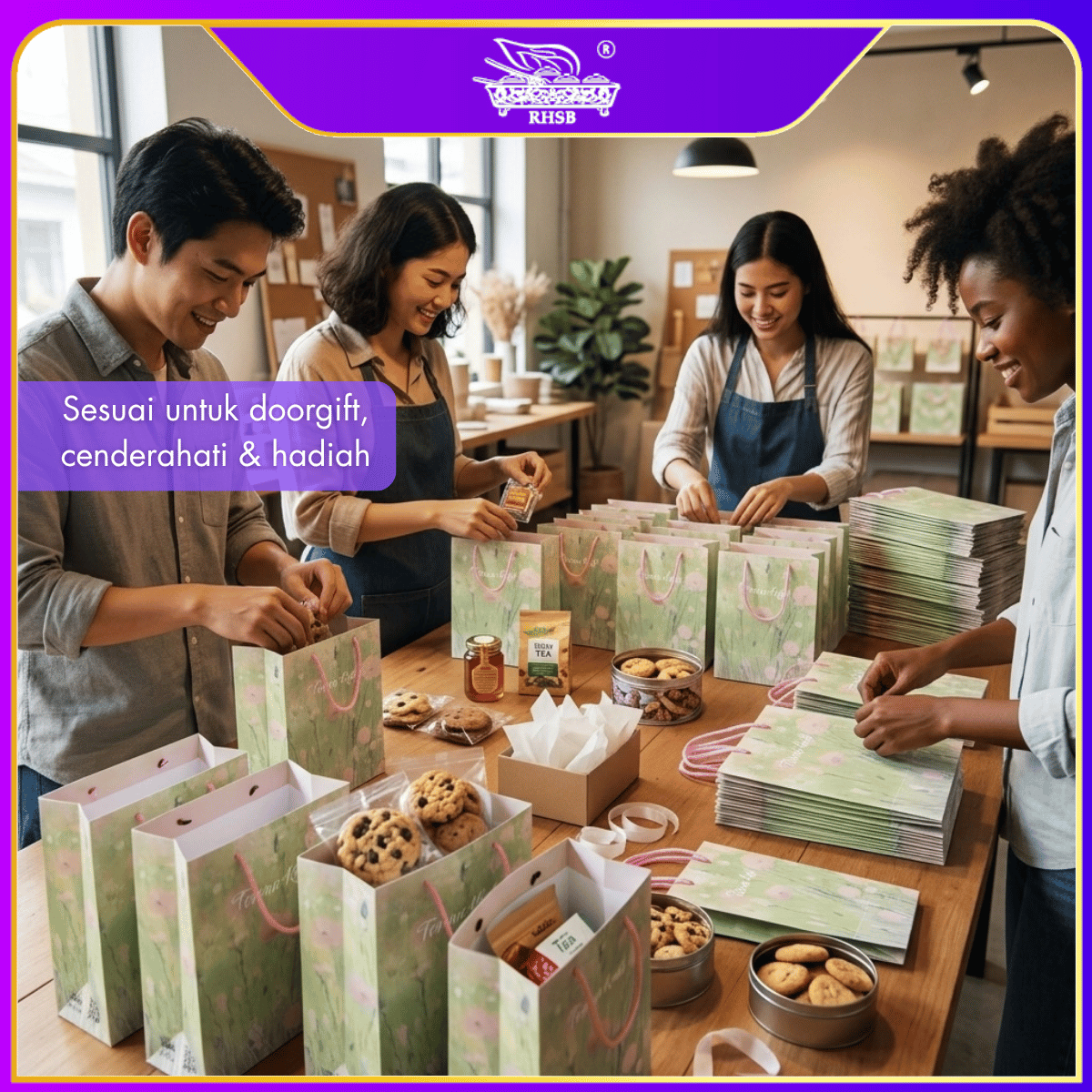 [10 PCS] PAPER BAG / BAG MURAH / BAG JAMUAN / GOODIES BAG / WEDDING GIFT / DOORGIFT / PB3183