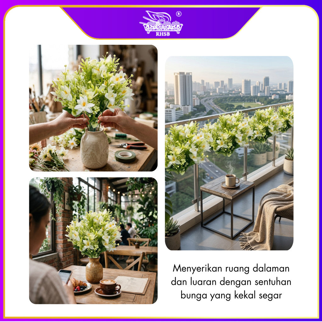 [1PC] ARTIFICIAL DAISY BUSH / DAISY GERBERA / BUNGA DAISY / BUNGA HIASAN / FLOWER BOUQUET / AF10053
