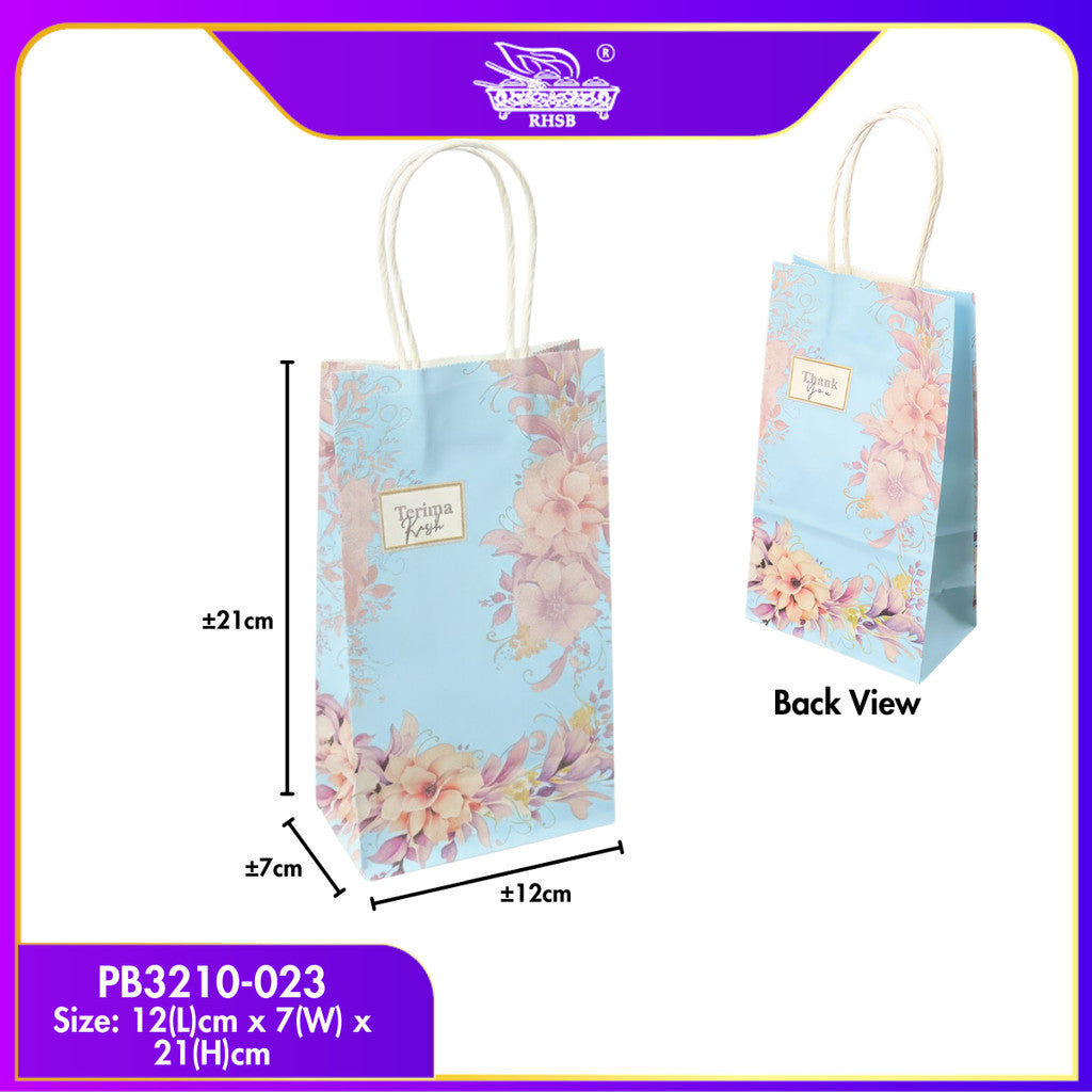 [10PCS] CRAFT PAPER BAG/ BEG MURAH/ BAG JAMUAN/ WEDDING GIFT BAG/ DOORGIFT/ THANKYOU PAPER BAG / GOODIES BAG/ PB3210-3213