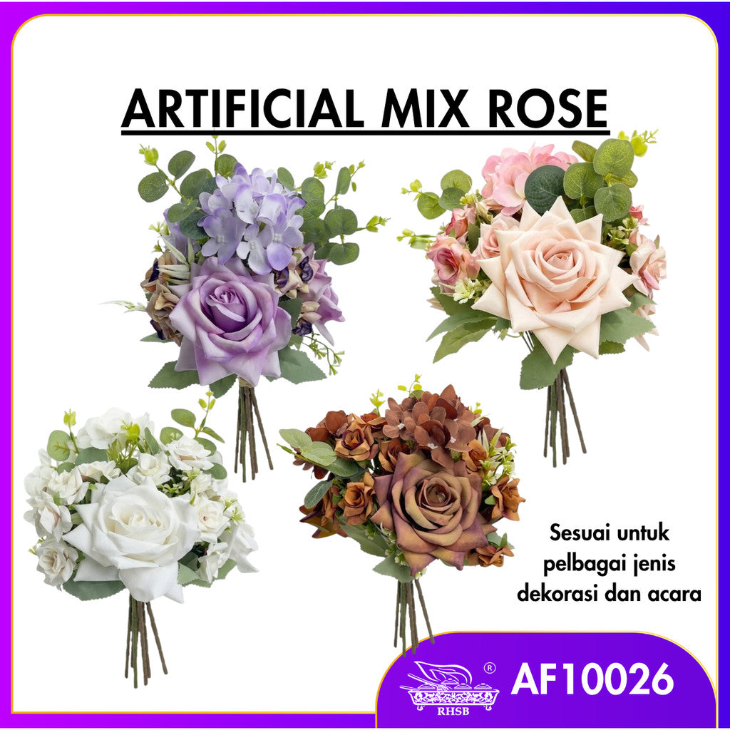 [1 PC] ARTIFICIAL ROSE / HAND BOUQUET / BUNGA ROSE / BUNGA HIASAN / ARTIFICIAL FLOWER / FLOWER ARRANGEMENT / AF10026