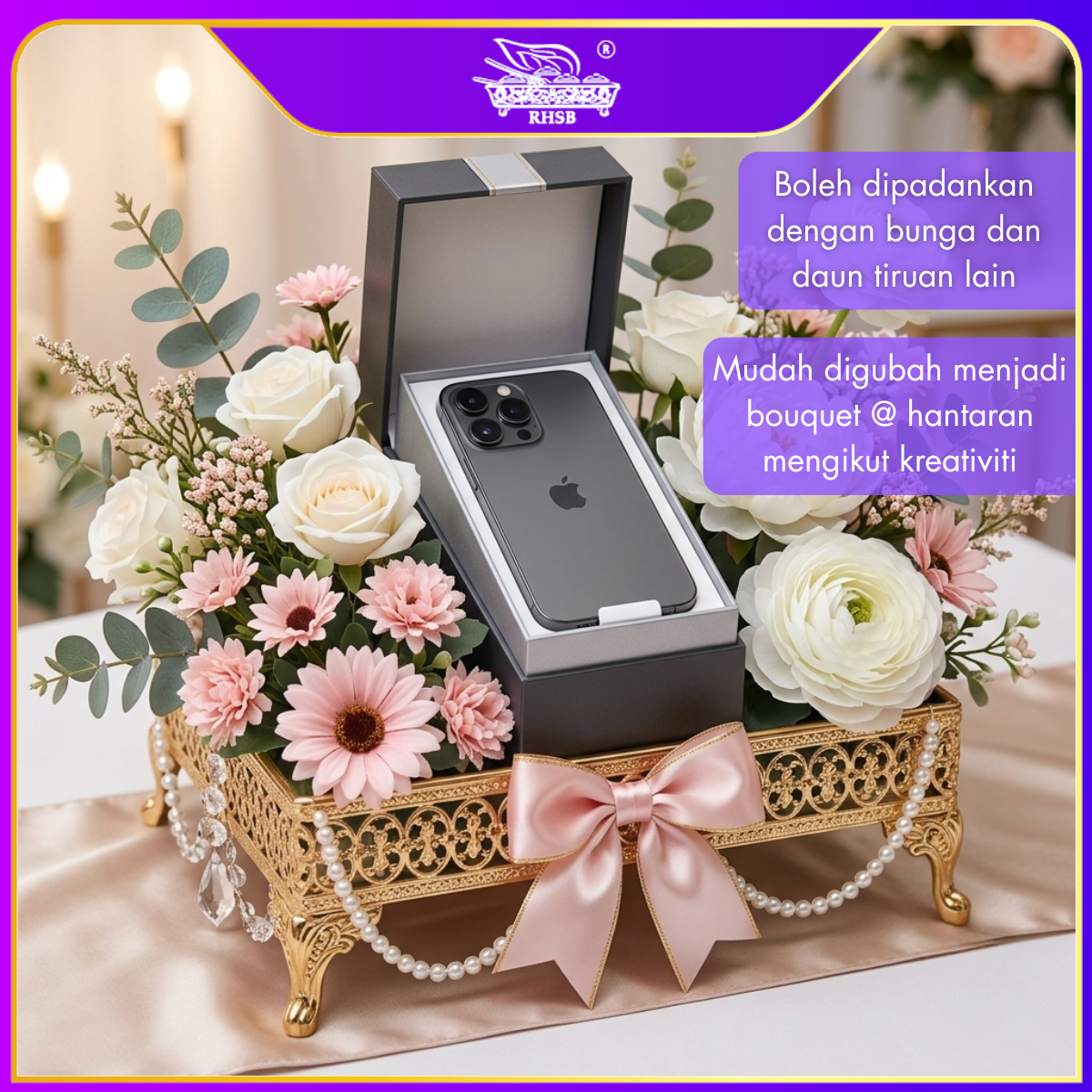 [1 PC] 5 HEADS ARTIFICIAL DAISY / SILK CLOTH POPPY / ARTIFICIAL DAISY / DAISY BOUQUET / FLOWER DECOR / BUNGA HIASAN / AF1972