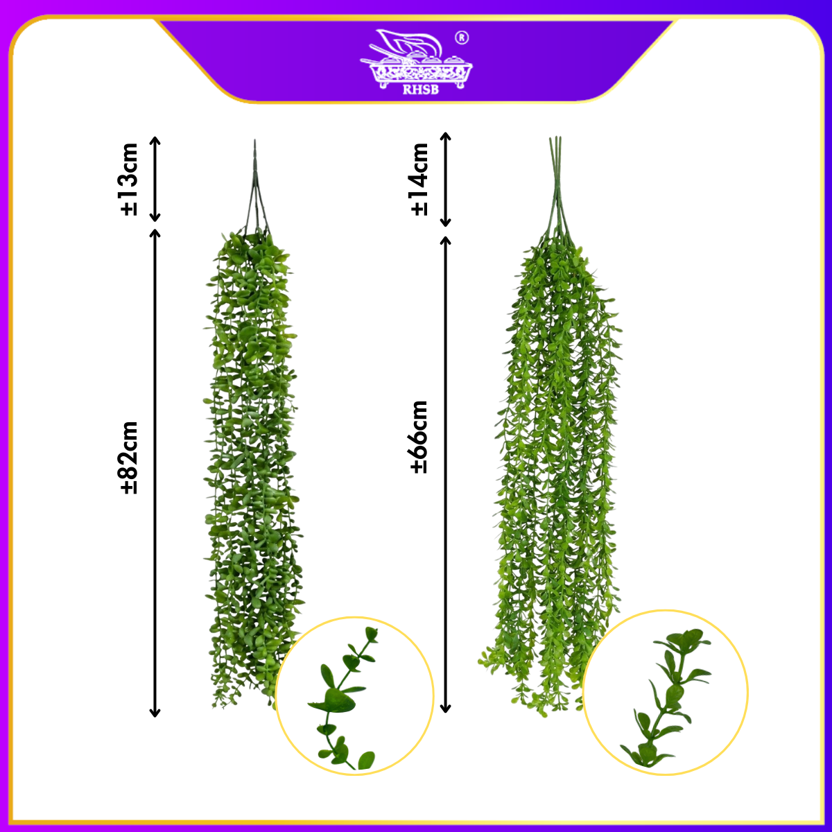 [1 PC] Artificial Leaf | Daun Jurai | Green Leaves | Garlands Hanging Leaf | Daun Hiasan | Home Deco | LF4612-LF4613