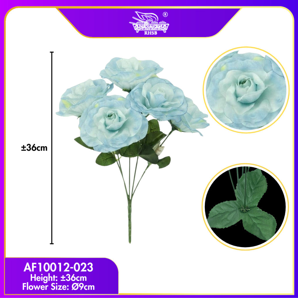 [1SET] 5 HEADS ARTIFICIAL ROSE/ HAND BOUQUET/ BUNGA ROSE/ BUNGA HIASAN/ BUNGA DULANG/ BUNGA ROS TIRUAN / AF10012