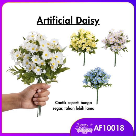 [1 PC]  Artificial Daisy Flower Bunga Rose Mawar | Bouquet Pengantin Wedding Decoration Hiasan Rumah AF10018