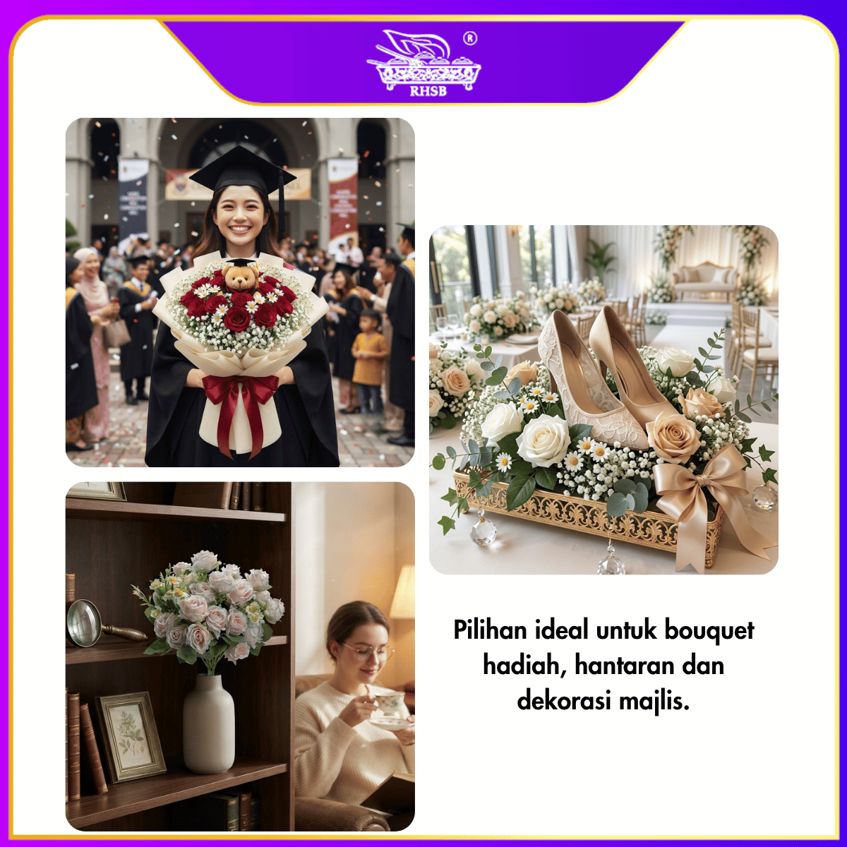 [1 PC] OFFER ROSE / VINTAGE ROSE/ BUNGA ROSE / BUNGA HIASAN / ARTIFICIAL FLOWER / FLOWER AF10079