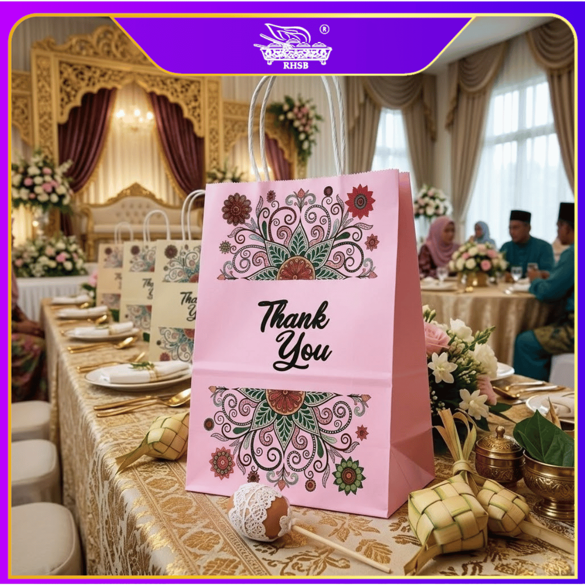 [10PCS] CRAFT PAPER BAG/ BEG MURAH/ BAG JAMUAN/ WEDDING GIFT BAG/ DOORGIFT/ THANKYOU PAPER BAG / GOODIES BAG/ PB3210-3213