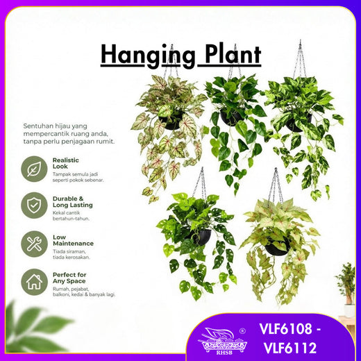 [1 PC] ARTIFICIAL POTTED PLANT / HOME DECOR / POKOK HIASAN / BUNGA / DECOR / DECOR RUMAH / ARTIFICIAL FLOWER / DESIGN VLF VLF6110-6112 98CM