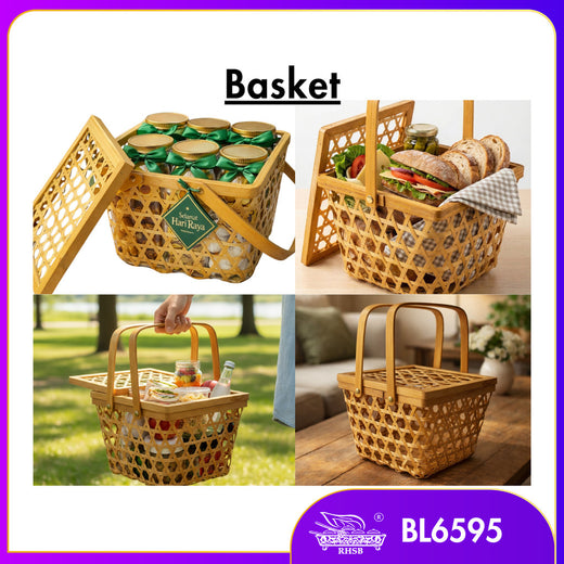 [1PC] Bakul Rotan Anyaman | Bakul Picnic & Hamper | Bakul Hantaran Kahwin BL6595