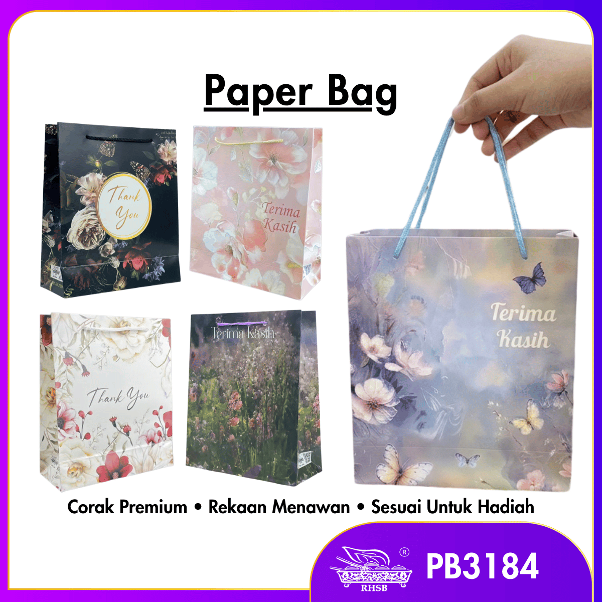[10 PCS] XXL PAPER BAG MATTE / BAG JAMUAN / GOODIES BAG / DOORGIFT BAG / BAG MURAH / BAG JAMUAN / GOODIES BAG WEDDING GIFT