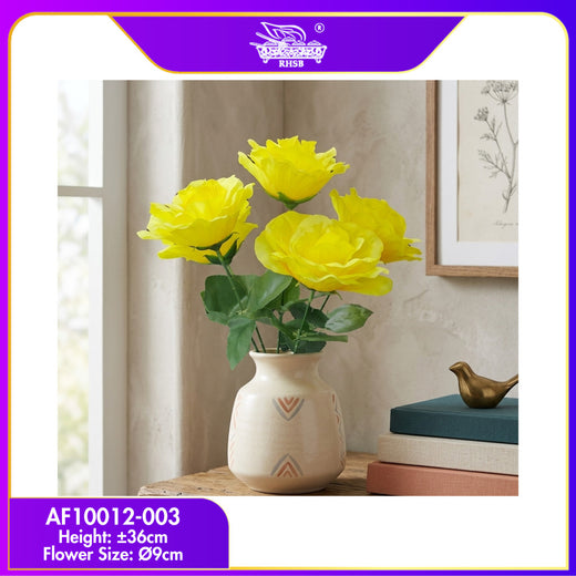 [1SET] 5 HEADS ARTIFICIAL ROSE/ HAND BOUQUET/ BUNGA ROSE/ BUNGA HIASAN/ BUNGA DULANG/ BUNGA ROS TIRUAN / AF10012