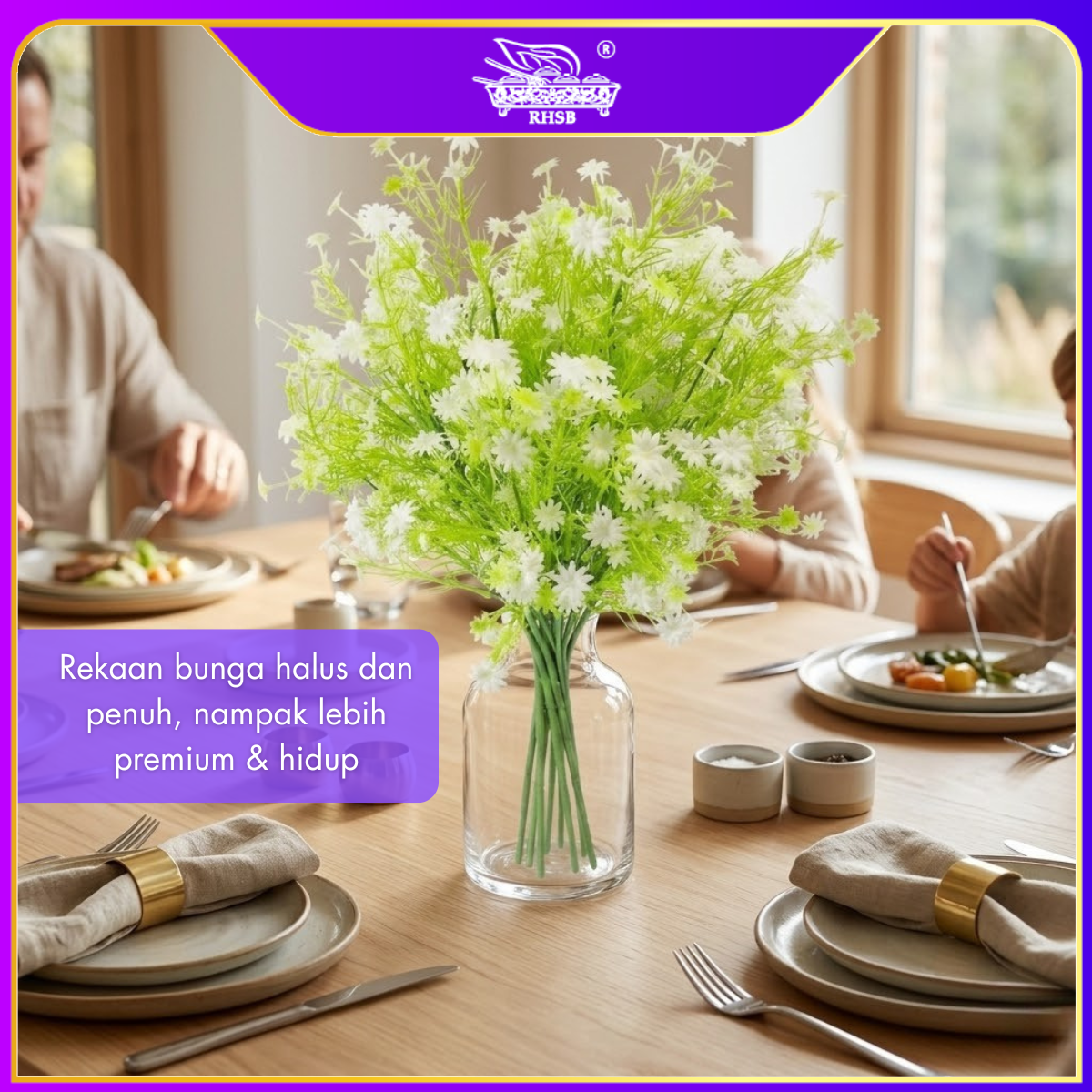 [1 PC] Artificial Baby's Breath Wedding Decoration Bunga Hiasan Pelamin AF1993