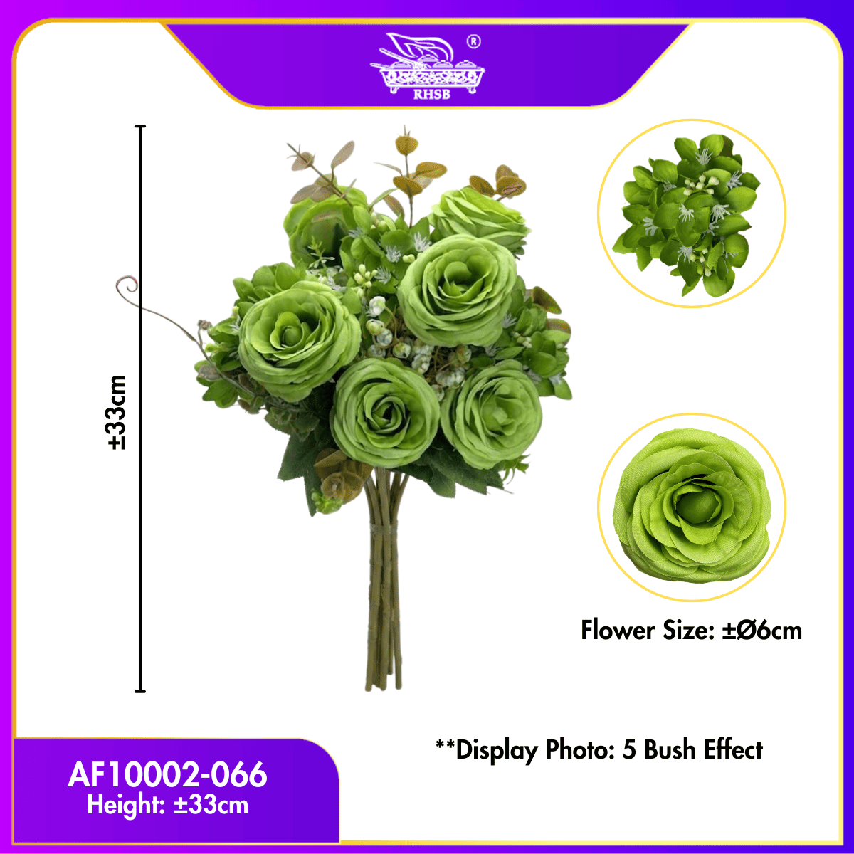 [1 PC] Artificial Rose Dahlia | Flower Bouquet | Bunga Peony | Bunga Hiasan | Dahlia With Rose | Artificial Flower | AF10002
