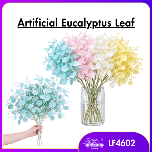 [1PC] Artificial Eucalyptus Branch Money Leaf | Faux Flower | Wedding Party Decor LF4602