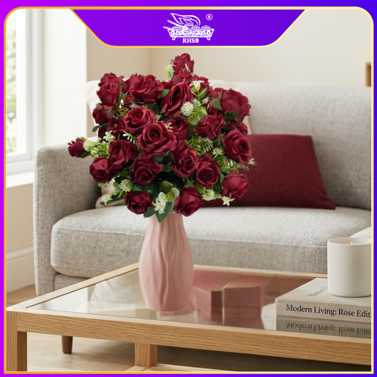 [1 PC] Artificial Mini Rose 34cm  | Bunga Mawar Gubahan Hantaran Pelamin | Wedding | Doorgift | Home Decoration AF1976 [1/18/36]