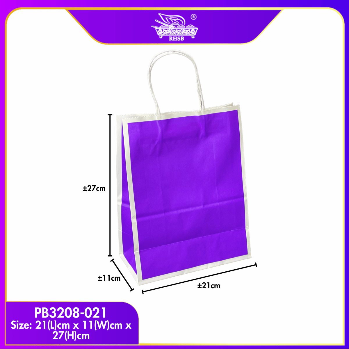 [10 PCS] CRAFT PAPER BAG WITH HANDLE/ WEDDING GIFT BAG/ DOORGIFT BAG/GOODIES BAG /RECYCLABLE BAG/ BEG MURAH/ BAG JAMUAN