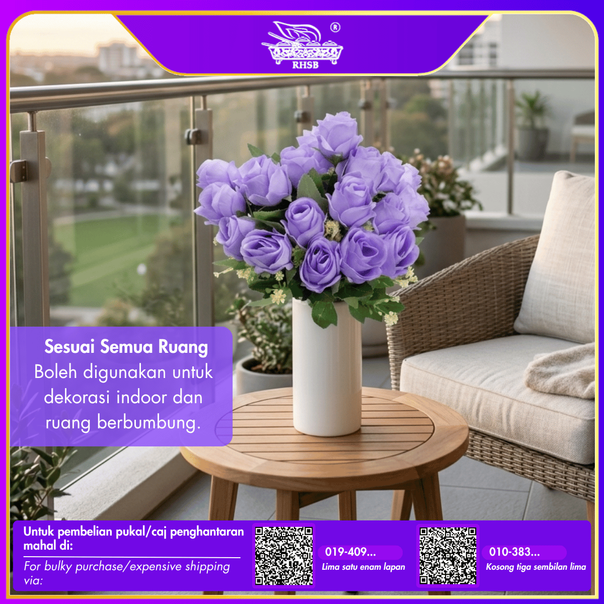 [1 PC] Artificial Bud Rose | Rose Flower | Vintage Rose | Bunga Rose | Bunga Ros Kuncup | Artificial Flower AF10025