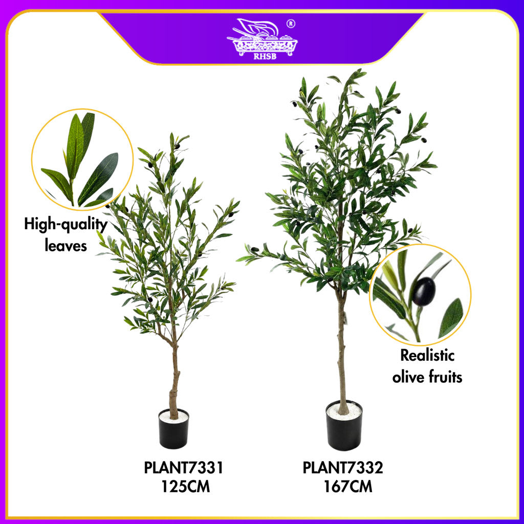 [1PC] PREMIUM POKOK HIASAN VIRAL / OLIVE TREE / POKOK OLIVE / ARTIFICIAL PLANT / PLANT7331-7332