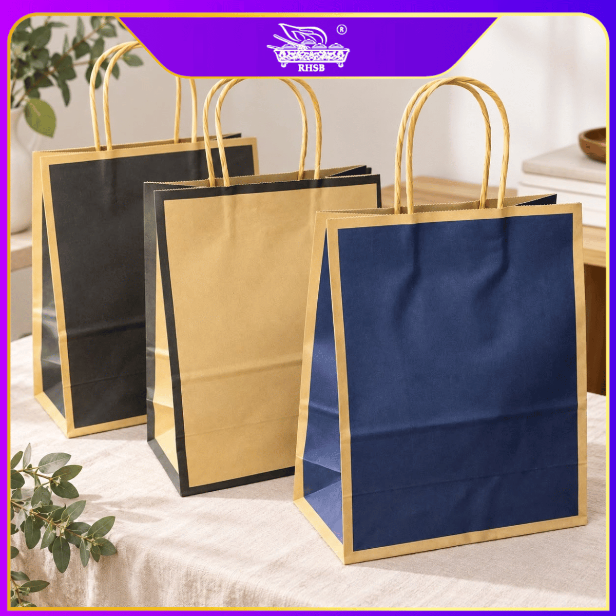 [10 PCS] CRAFT PAPER BAG WITH HANDLE/ WEDDING GIFT BAG/ DOORGIFT BAG/GOODIES BAG /RECYCLABLE BAG/ BEG MURAH/ BAG JAMUAN