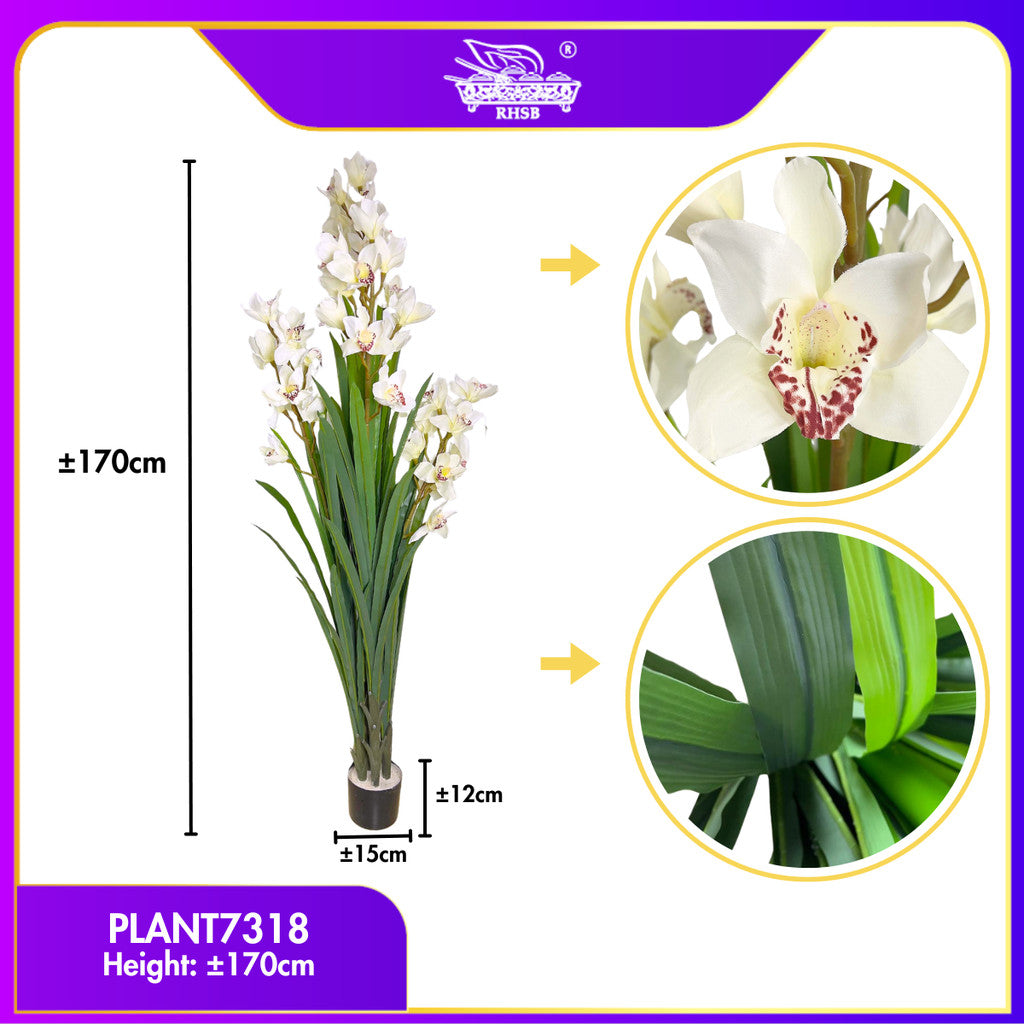 [1 PC] 170CM Artificial Orchid Plant / Pokok Orkid / Bunga Orkid Hiasan Rumah / Pokok Hiasan PLANT7335