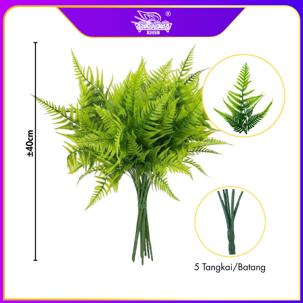 [1 PC] ARTIFICIAL FERN LEAVES /  FAKE LEAVES / HOME DECORATION /  LEAVES BOUQUET / AF1996-AF1998
