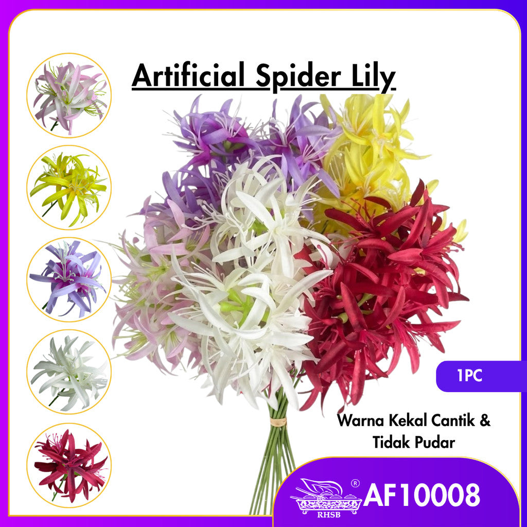 [1 PC] 3 Heads Spider Lily Artificial Flower 67CM | Bunga Palsu Hiasan Rumah Wedding Deco AF10008