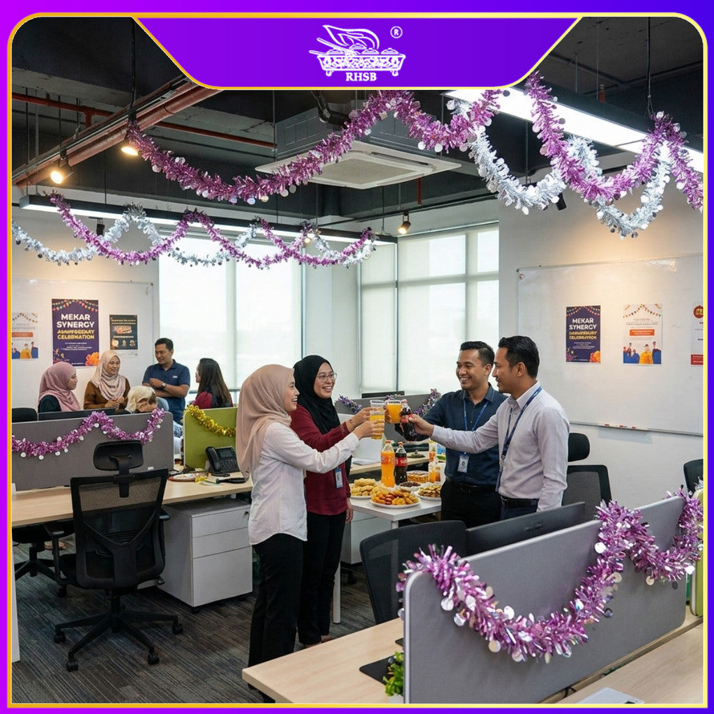 [1 PC] 2METER TINSEL GARLAND / TINSEL HIASAN / DECO RAYA / CHRISTMAS BALL / RAYA TINSEL / CHRISTMAS DECORATION / TINSEL DECO