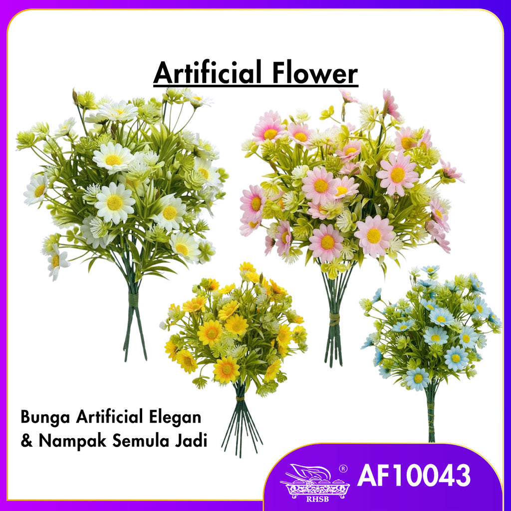 [1 PC] ARTIFICIAL DAISY BUSH AF10043 [1/18/36]