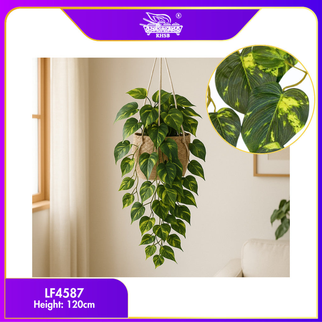 [1 PC] Artificial Wall Hanging Plant / Pokok Hiasan Dinding / Daun Hiasan Tiruan untuk Rumah & Balcony Decor