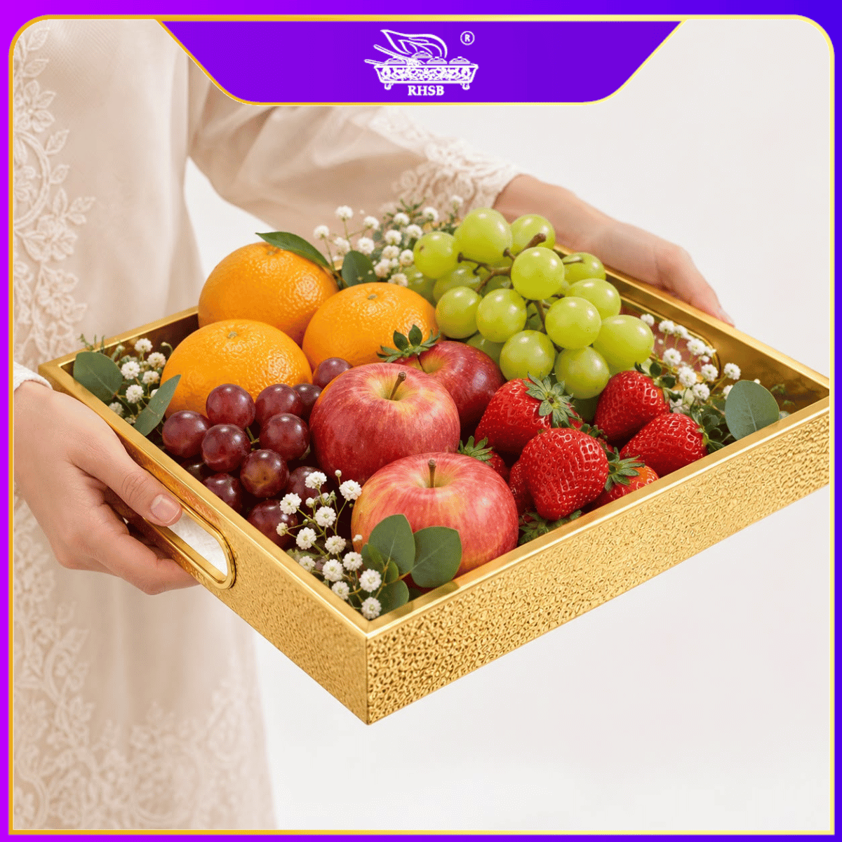 [1 SET] Acrylic Fruit Tray/ GIFT TRAY/ DIY WEDDING TRAY/ DULANG HIDANGAN/ FOOD TRAY/ LUXURY SERVING TRAY/ TY9019-TY9023