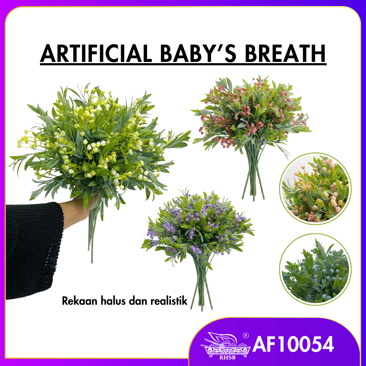 [1 PC] Artificial Baby Breath | Hand Bouquet | Bunga Tangan | Bunga Hiasan | Artificial Flower | AF10054