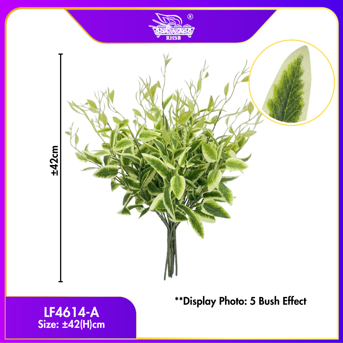 [1 PC] Artificial Leaf | Daun Hiasan LF4614