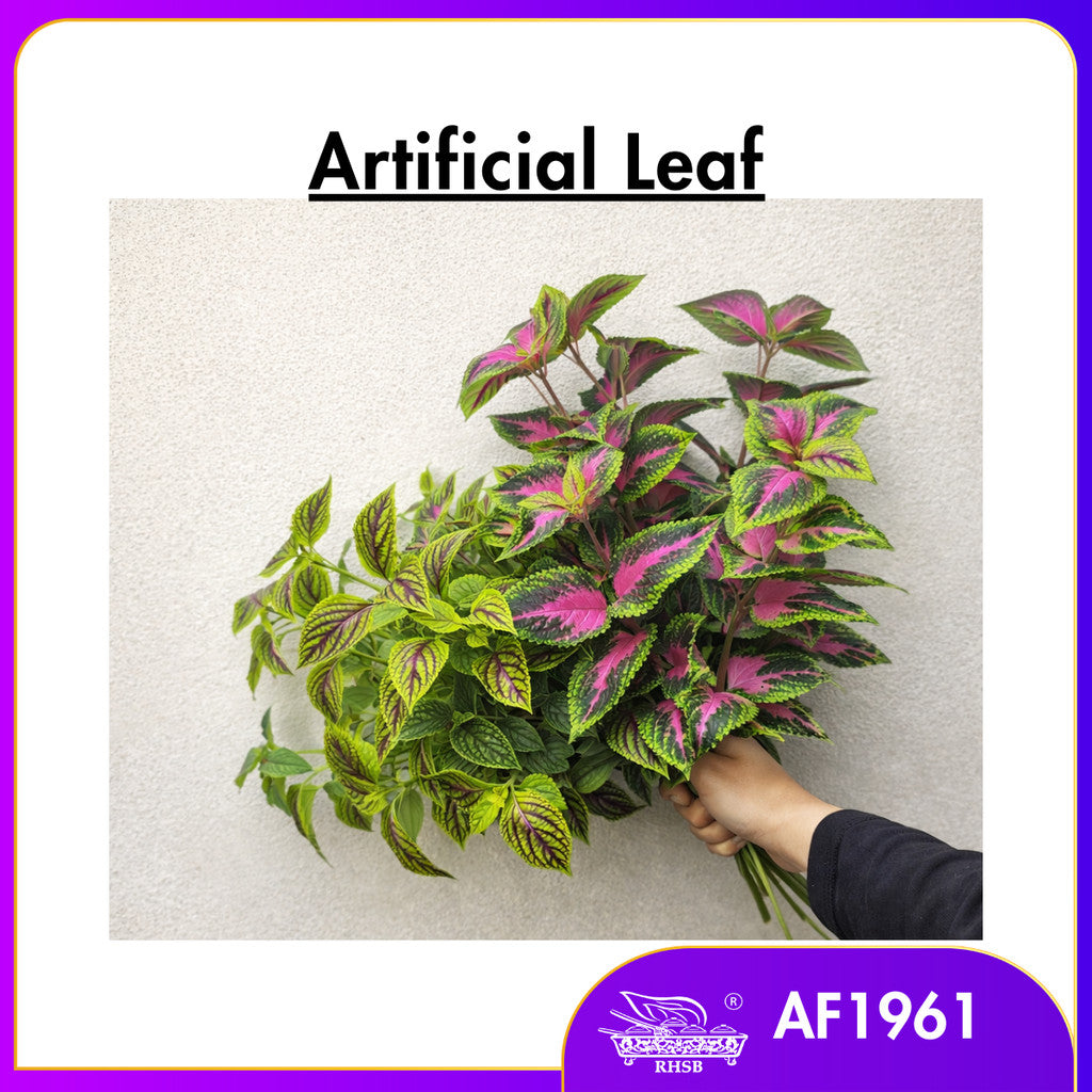[1PC] Premium Artificial Coleus Plant Decor | Pokok Ati-Ati Tiruan Untuk Home & Office Decoration AF1961