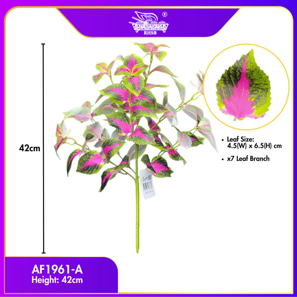 [1PC] Premium Artificial Coleus Plant Decor | Pokok Ati-Ati Tiruan Untuk Home & Office Decoration AF1961
