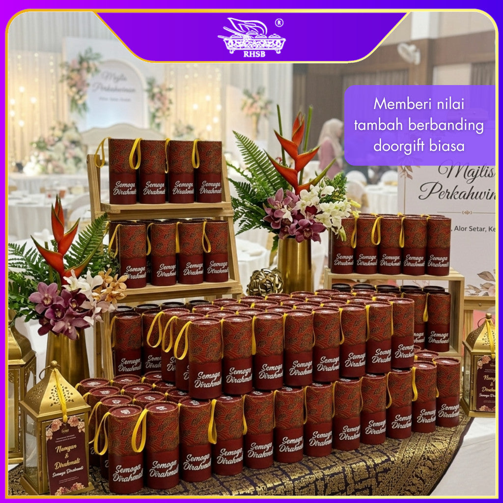 [10 PCS] Tisu Doorgift Kahwin Corak Batik Premium | Ribbon Handle Car Tissue | Hadiah Tetamu Wedding / GF6435-GF6440