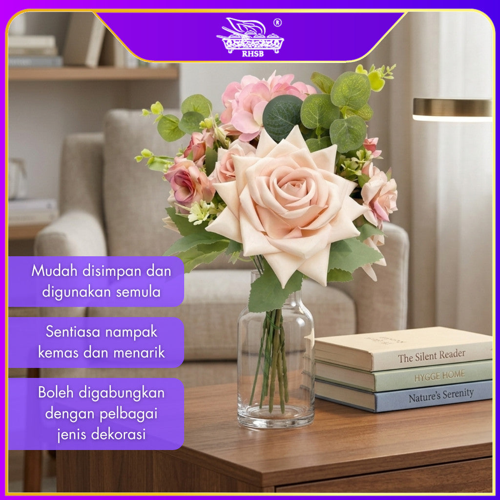 [1 PC] ARTIFICIAL ROSE / HAND BOUQUET / BUNGA ROSE / BUNGA HIASAN / ARTIFICIAL FLOWER / FLOWER ARRANGEMENT / AF10026