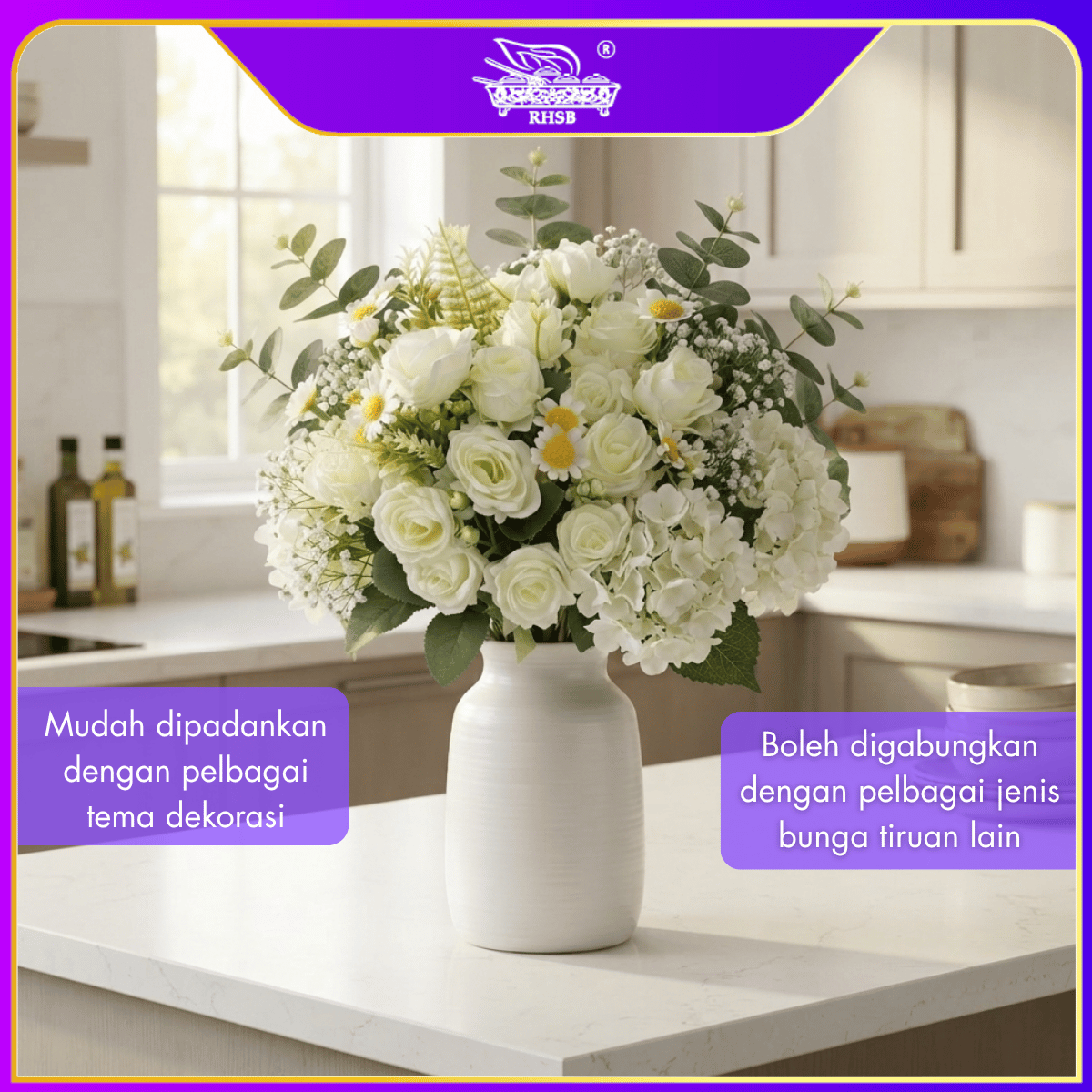 [1 PC] OFFER ROSE / VINTAGE ROSE/ BUNGA ROSE / BUNGA HIASAN / ARTIFICIAL FLOWER / FLOWER AF10079