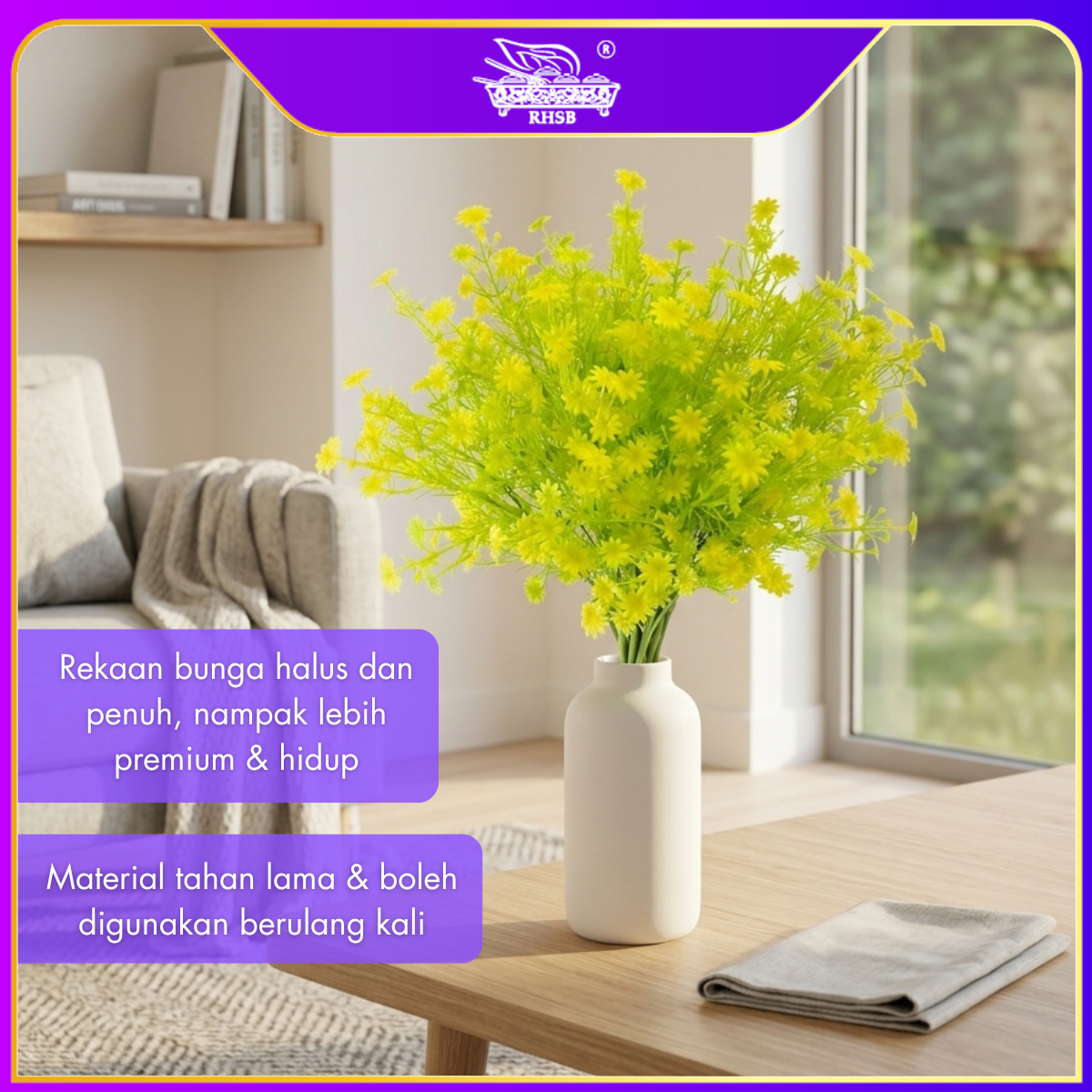 [1 PC] Artificial Baby's Breath Wedding Decoration Bunga Hiasan Pelamin AF1993