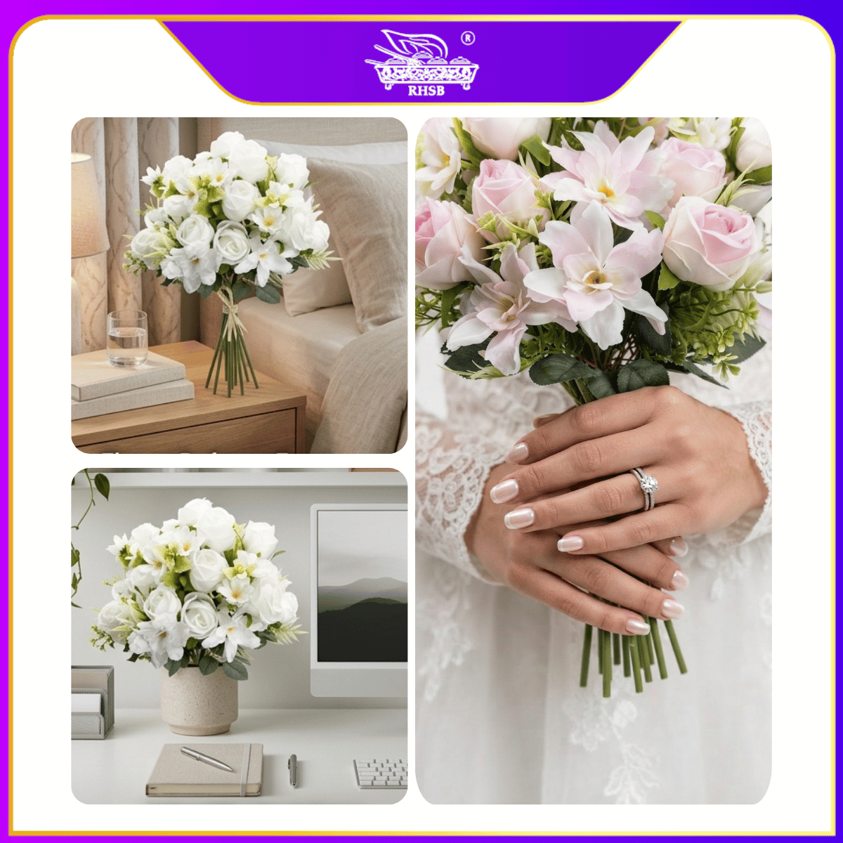 [1 PC] Artificial Dahlia Rose 42cm |  Bunga Ros Dahlia Hiasan AF10005