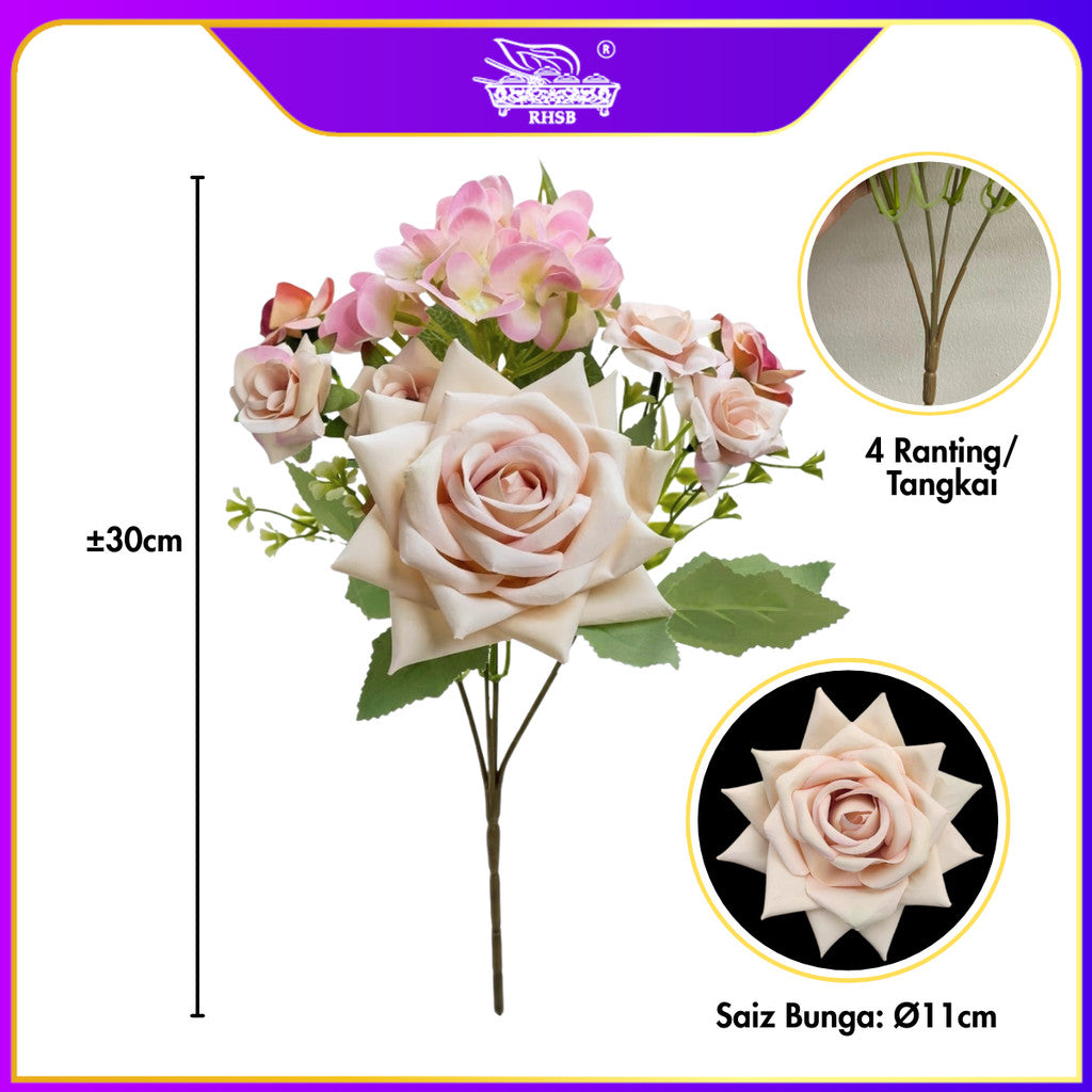 [1 PC] ARTIFICIAL ROSE / HAND BOUQUET / BUNGA ROSE / BUNGA HIASAN / ARTIFICIAL FLOWER / FLOWER ARRANGEMENT / AF10026