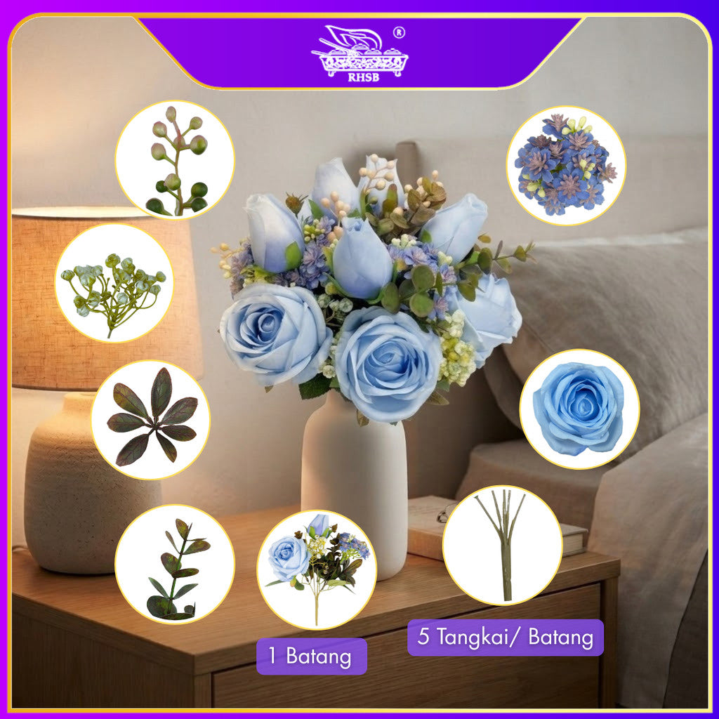 [1 PC] ROSE / VINTAGE ROSE/ BUNGA ROSE / BUNGA HIASAN / ARTIFICIAL FLOWER / FLOWER AF10001