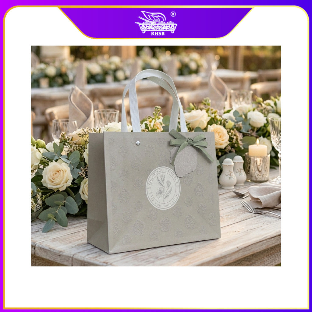 [1PC] Beg Kertas Premium Special Thanks Ribbon Handle Bag PB3196-PB3198