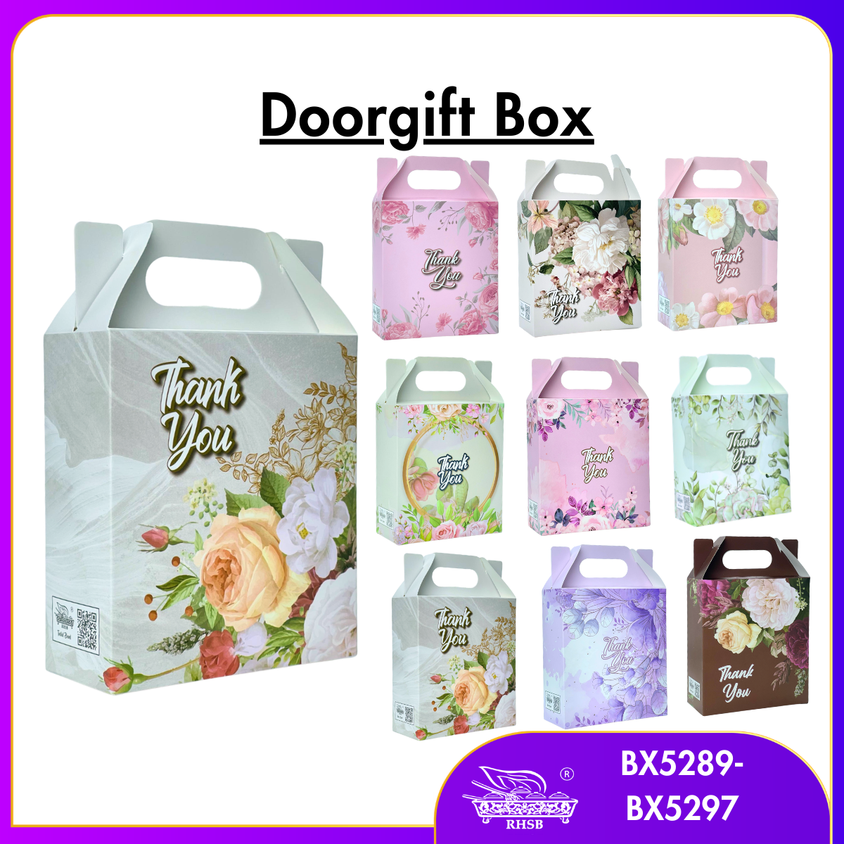 [P50P] BAHULU BOX / DOORGIFT BOX / GOODIES BOX / WEDDING SOUVENIR BOX / KOTAK KAHWIN / DOORGIFT KAHWIN / KOTAK BAHULU BX5289-BX5297 [1/10/20]