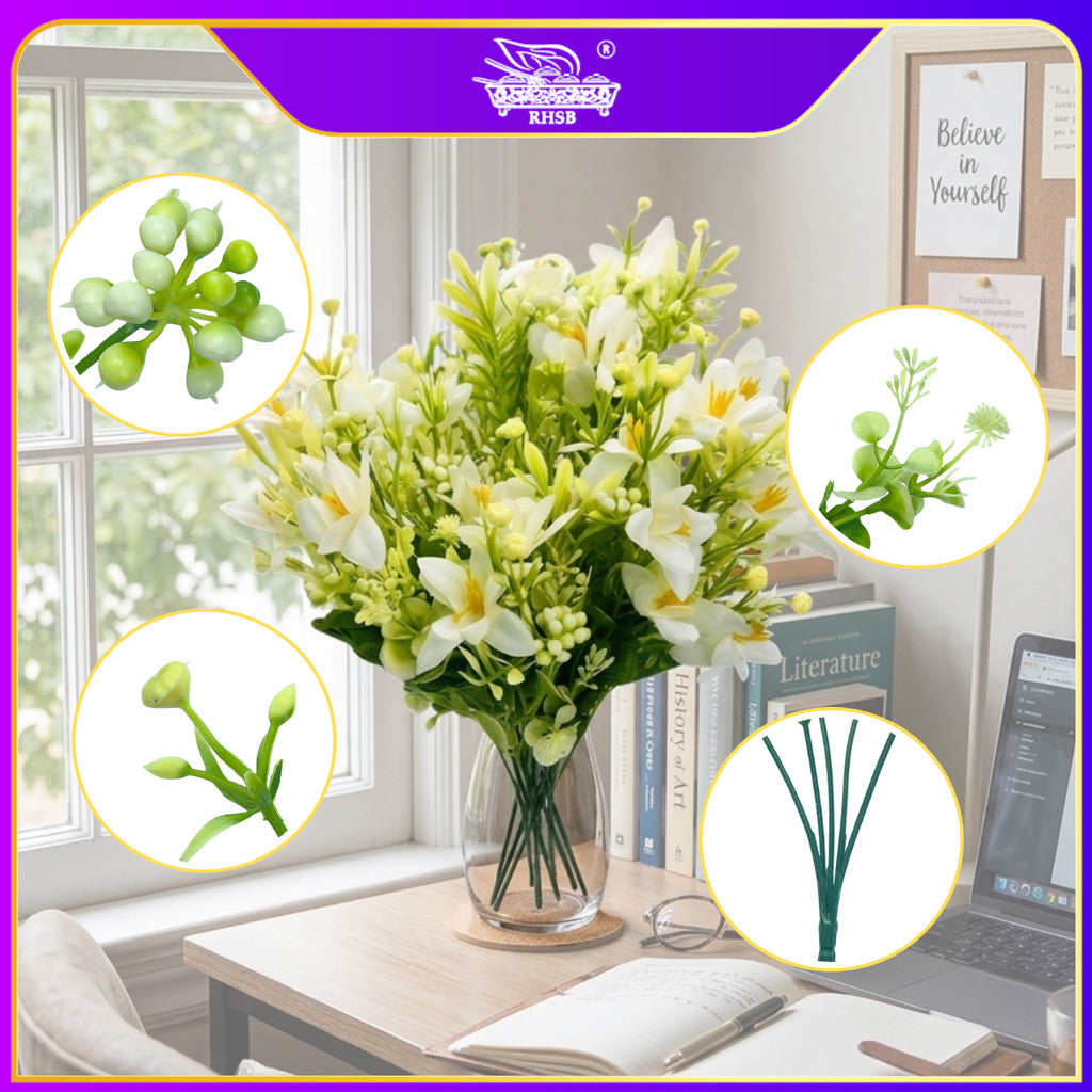 [1PC] ARTIFICIAL DAISY BUSH / DAISY GERBERA / BUNGA DAISY / BUNGA HIASAN / FLOWER BOUQUET / AF10053