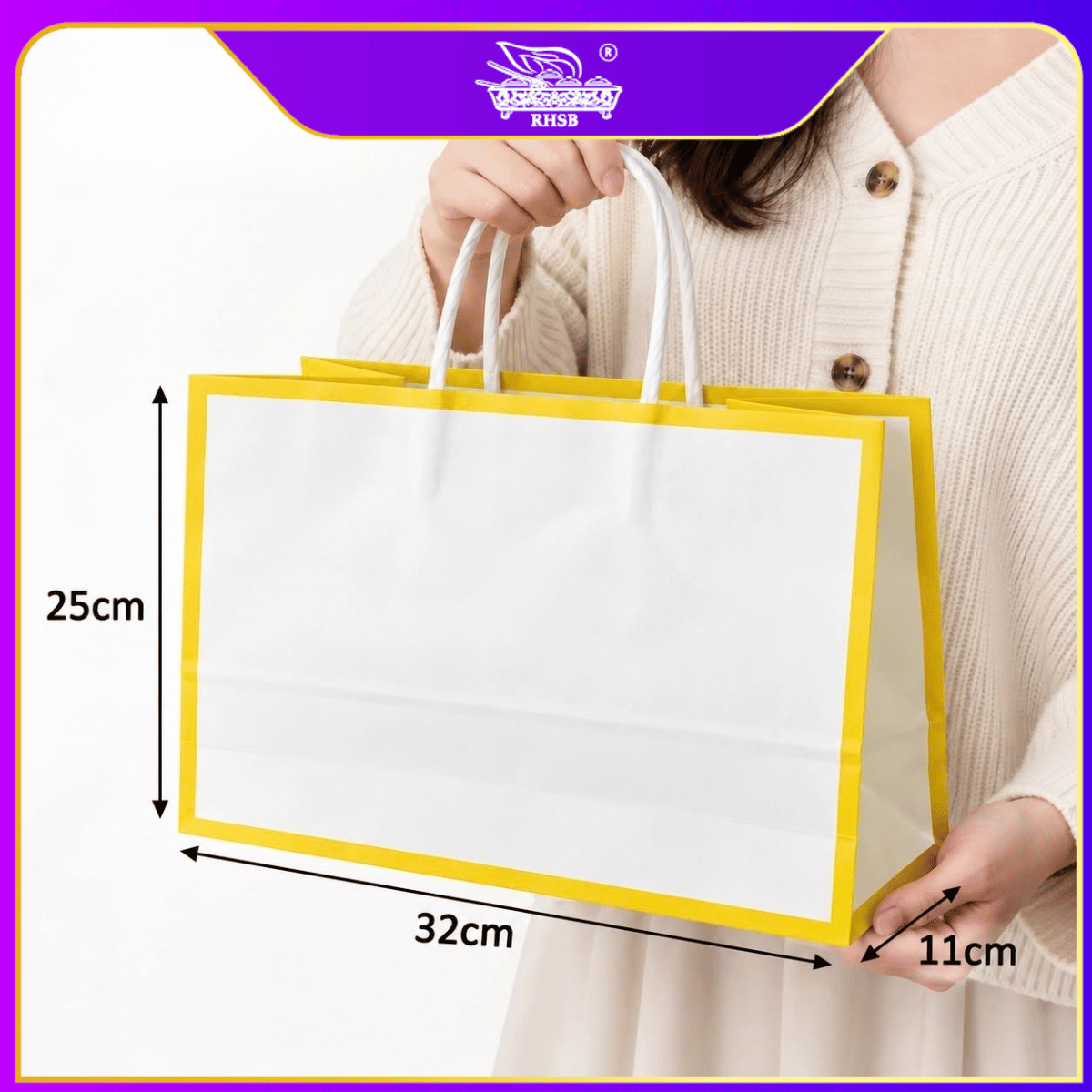 [10 PCS] CRAFT PAPER BAG WITH HANDLE/ WEDDING GIFT BAG/ DOORGIFT BAG/GOODIES BAG /RECYCLABLE BAG/ BEG MURAH/ BAG JAMUAN