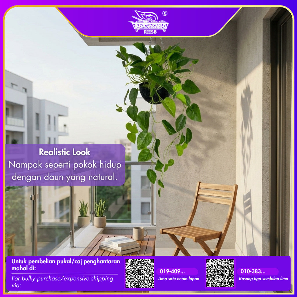 [1 PC] ARTIFICIAL POTTED PLANT / HOME DECOR / POKOK HIASAN / BUNGA / DECOR / DECOR RUMAH / ARTIFICIAL FLOWER / DESIGN VLF VLF6110-6112 98CM