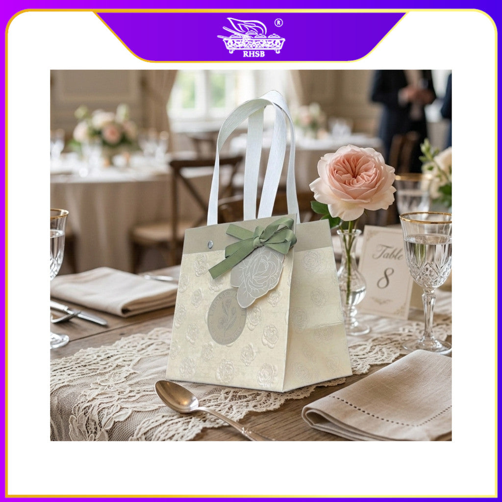 [1PC] Beg Kertas Premium Special Thanks Ribbon Handle Bag PB3196-PB3198