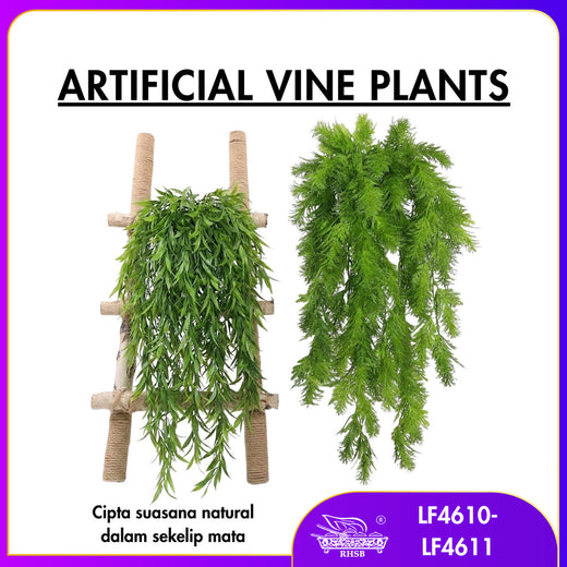 [1 PC] ARTIFICIAL LEAF / HANGING GREEN LEAF / PLASTIC GREENERY LEAVES / WEDDING DECORATION / WALL DECORATION LF4610-LF4611