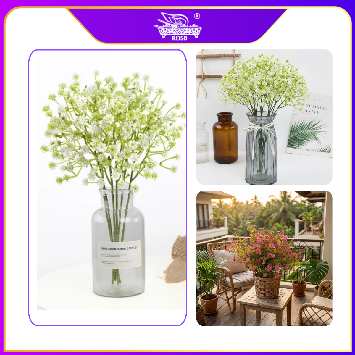 [1 PC] Artificial Baby's Breath Wedding Decoration Bunga Hiasan Pelamin AF1993