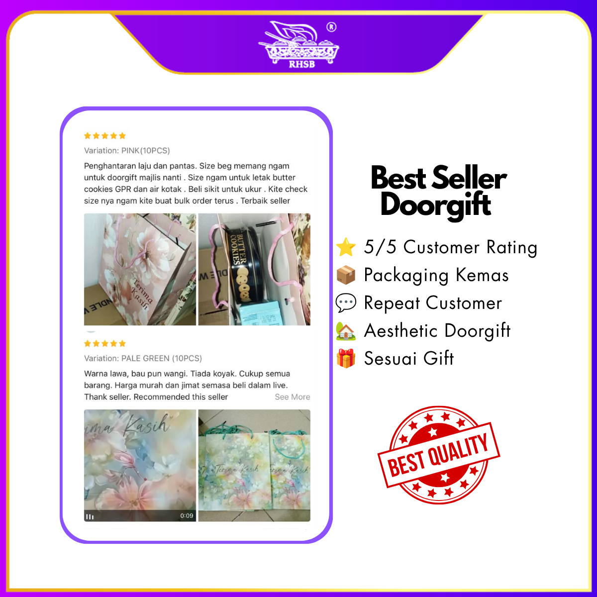 [1 PC] PROMOSI  DOORGIFT BASKET MINI/ BEKAS GULA-GULA /WEDDING DOORGIFT /DOORGIFT CANDY / BEKAS COKLAT GF6148